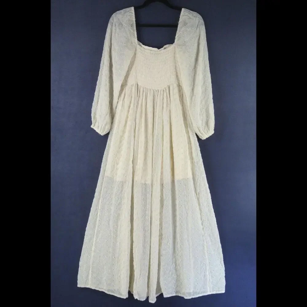 Free People Cream Maxi Dress - Picture 6 of 9